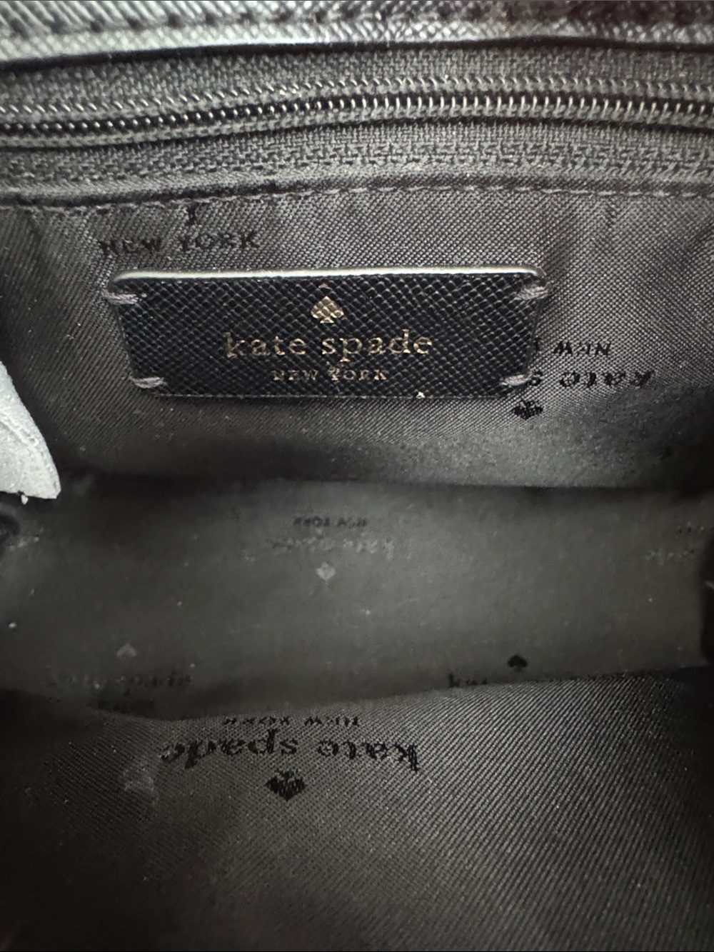 kate spade Black Saffiano Crossbody Bag with Gold Hardware - Picture 4 of 5